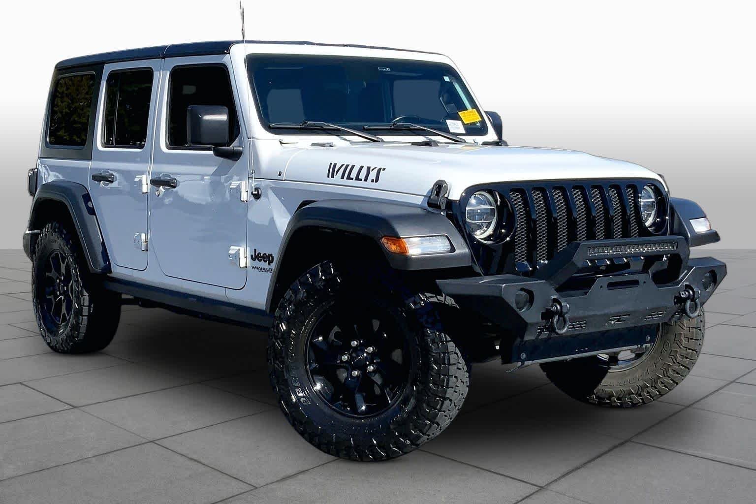 Used 2020 Bright White Clearcoat Jeep Willys Sport image 3
