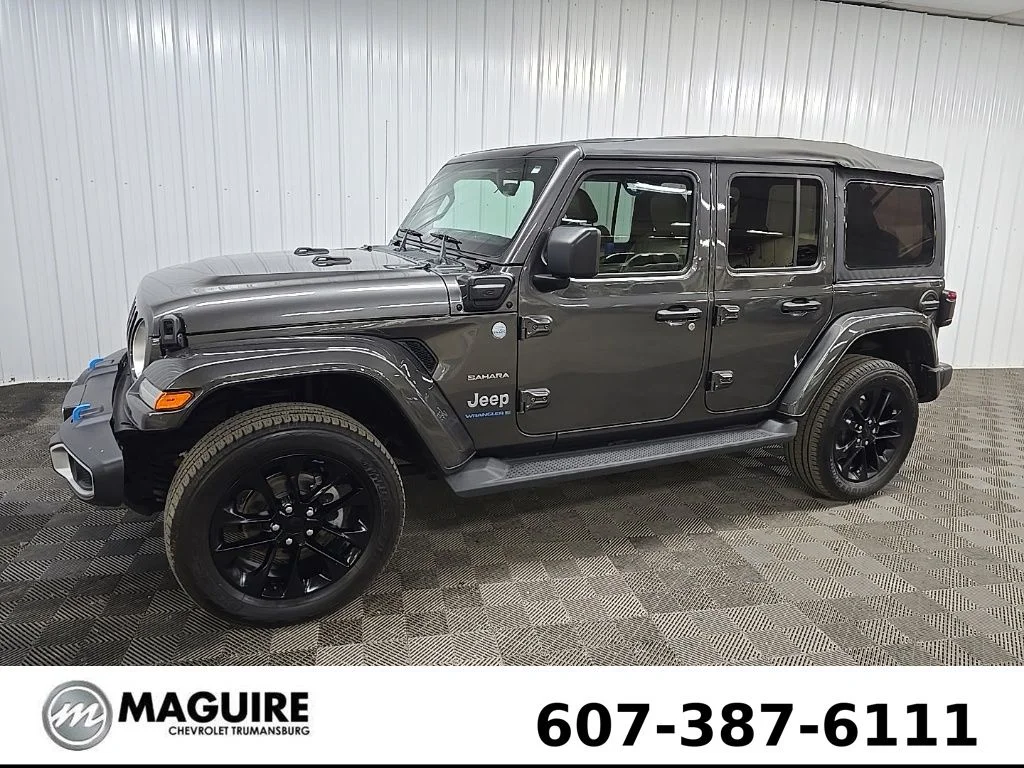 Used 2023 Crystal Metallic Jeep Sahara 4xe image 6
