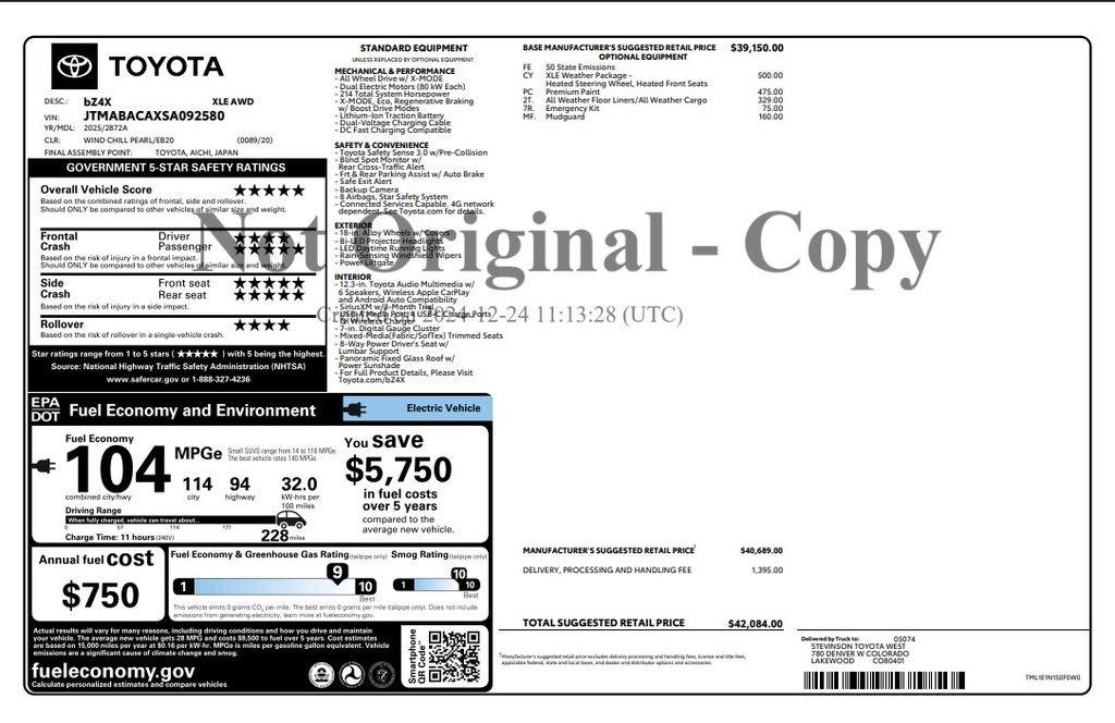 Used 2025 Beige Toyota XLE image 4