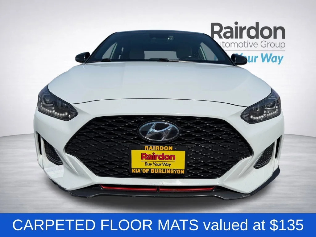 Used 2019 Chalk White w/Black Roof Hyundai Turbo Ultimate image 2