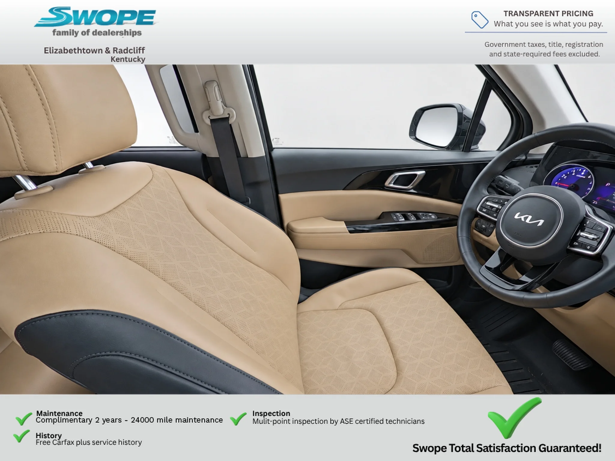 Used 2024 Aurora Black Pearl Kia EX image 10