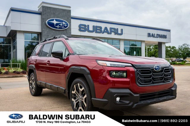New 2026 Crimson Red Pearl Subaru Touring image 1