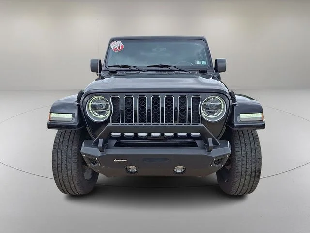 Used 2021 Black Jeep Unlimited Sahara 4xe image 3