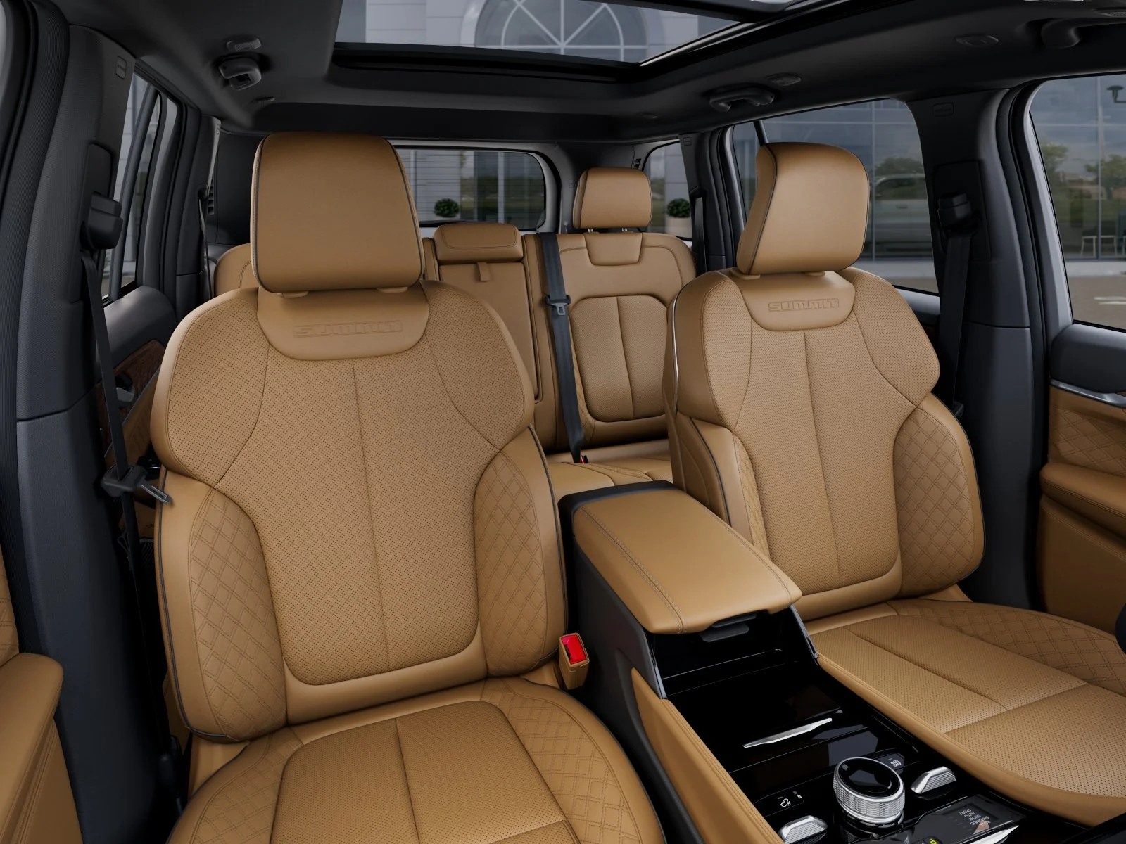 New 2025 Bright White Clear-Coat Exterior Paint Jeep Summit Reserve image 47