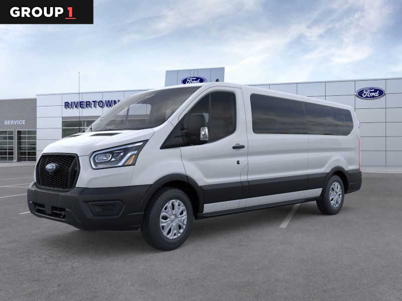 Oxford White 2025 Ford Transit Passenger 350 XL Low Roof LB RWD Van Rear-Wheel Drive Automatic