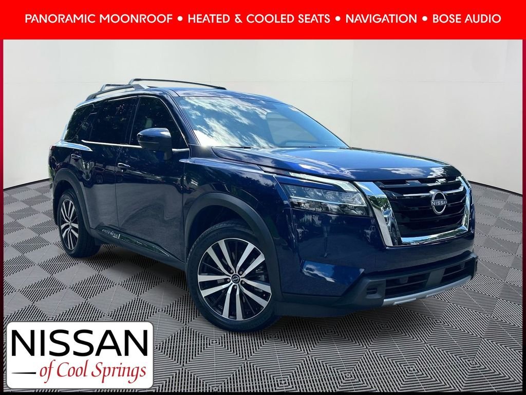 Used 2023 Blue Nissan Platinum image 1
