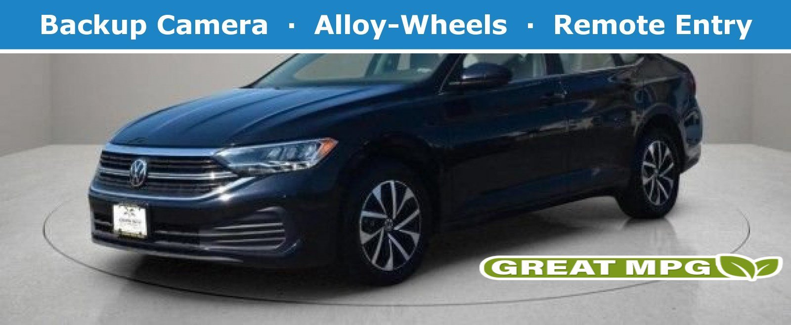 Used 2024 Deep Black Pearl Volkswagen S image 1
