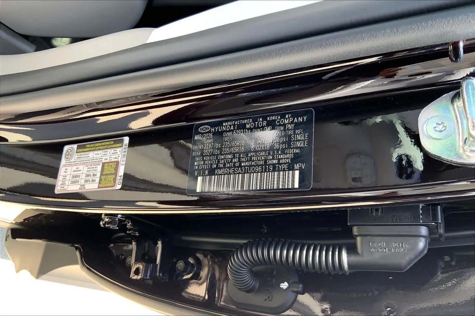New 2026 Galaxy Maroon Pearl Hyundai SEL Premium 7P image 19