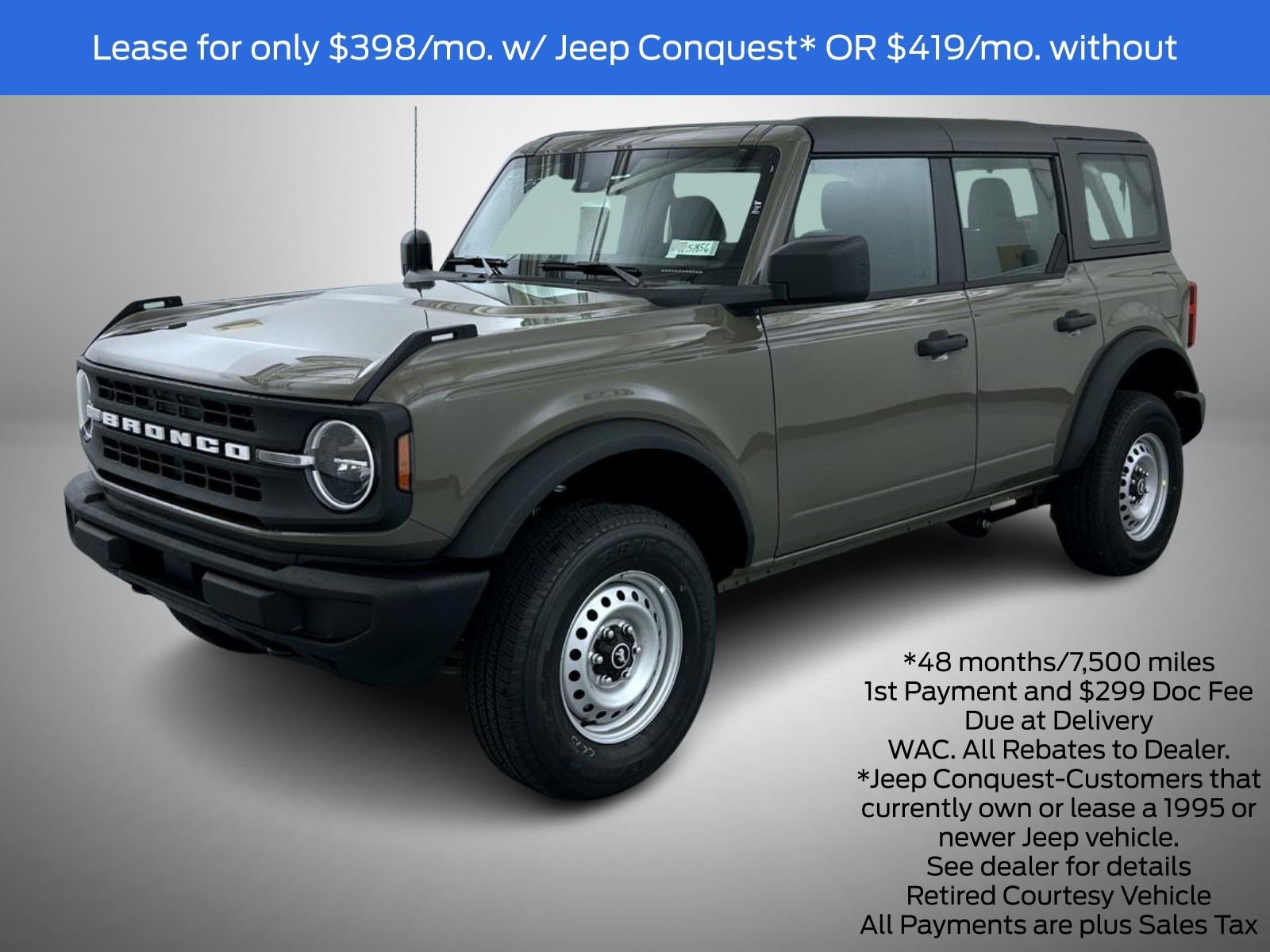Lease for $398 a month for 48 months 7,500 miles per year*
