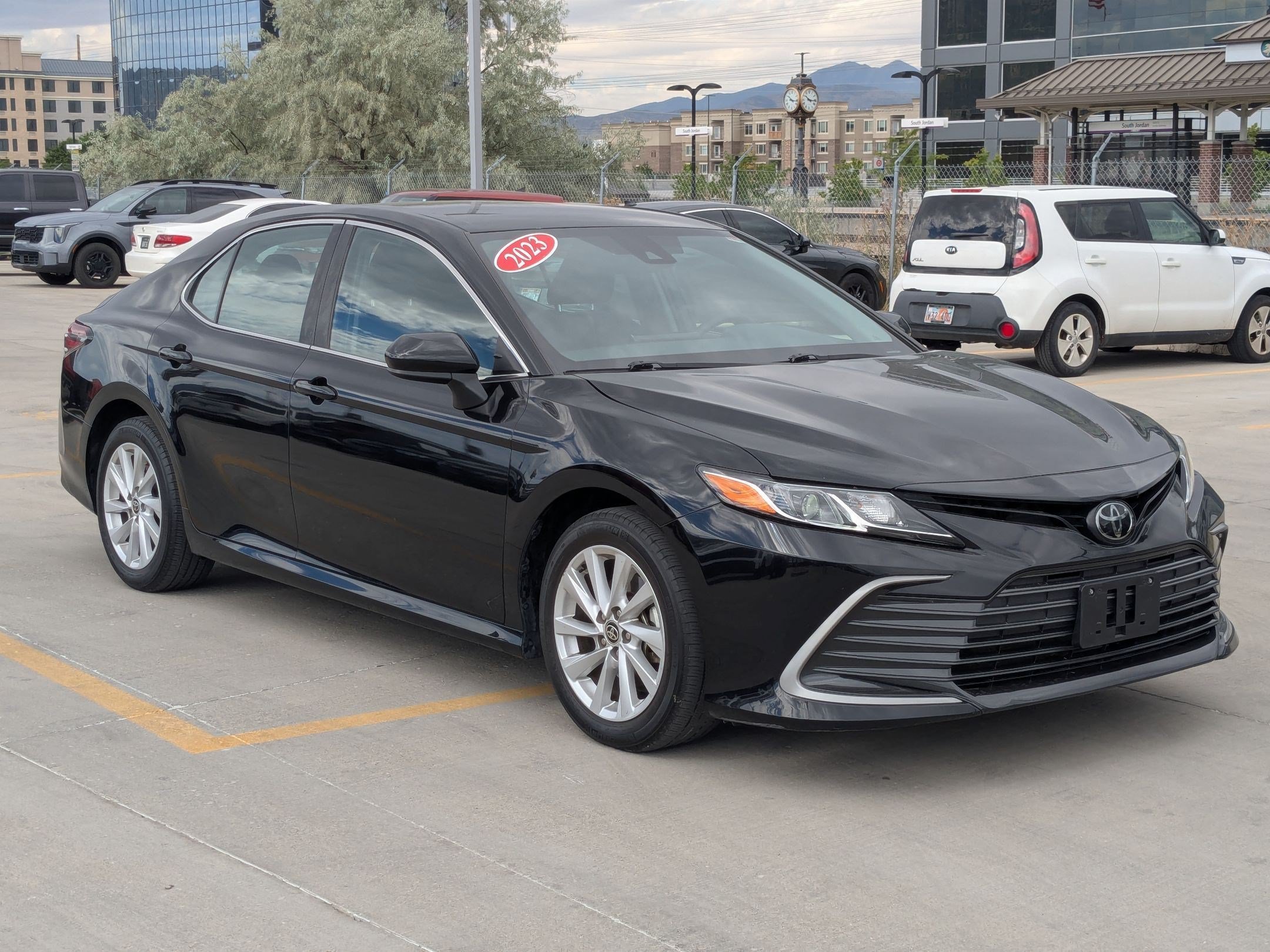 Used 2023 Midnight Black Metallic Toyota LE image 8