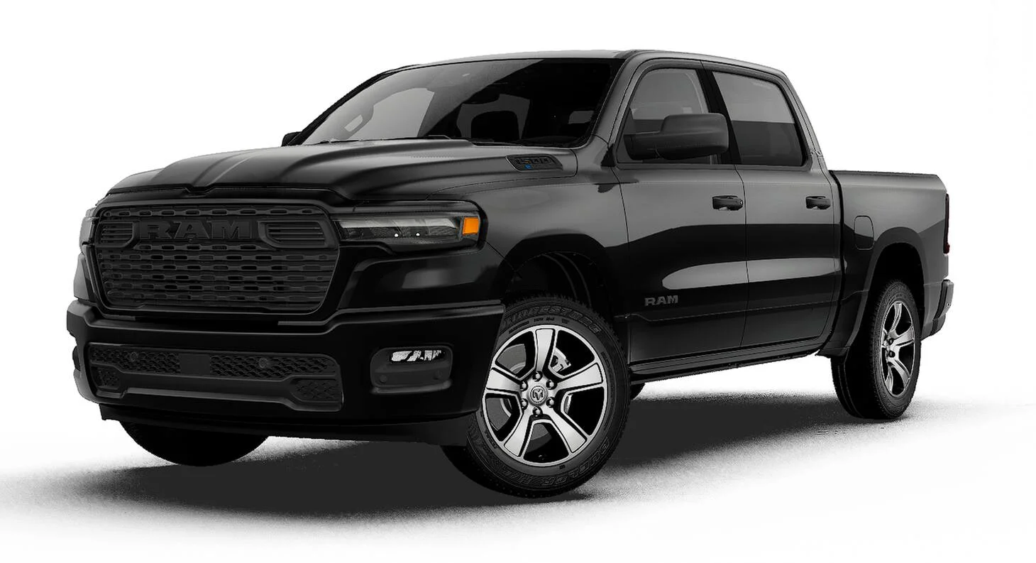 New 2027 Diamond Black Crystal Pearl-Coat Exterior Paint RAM Express image 1
