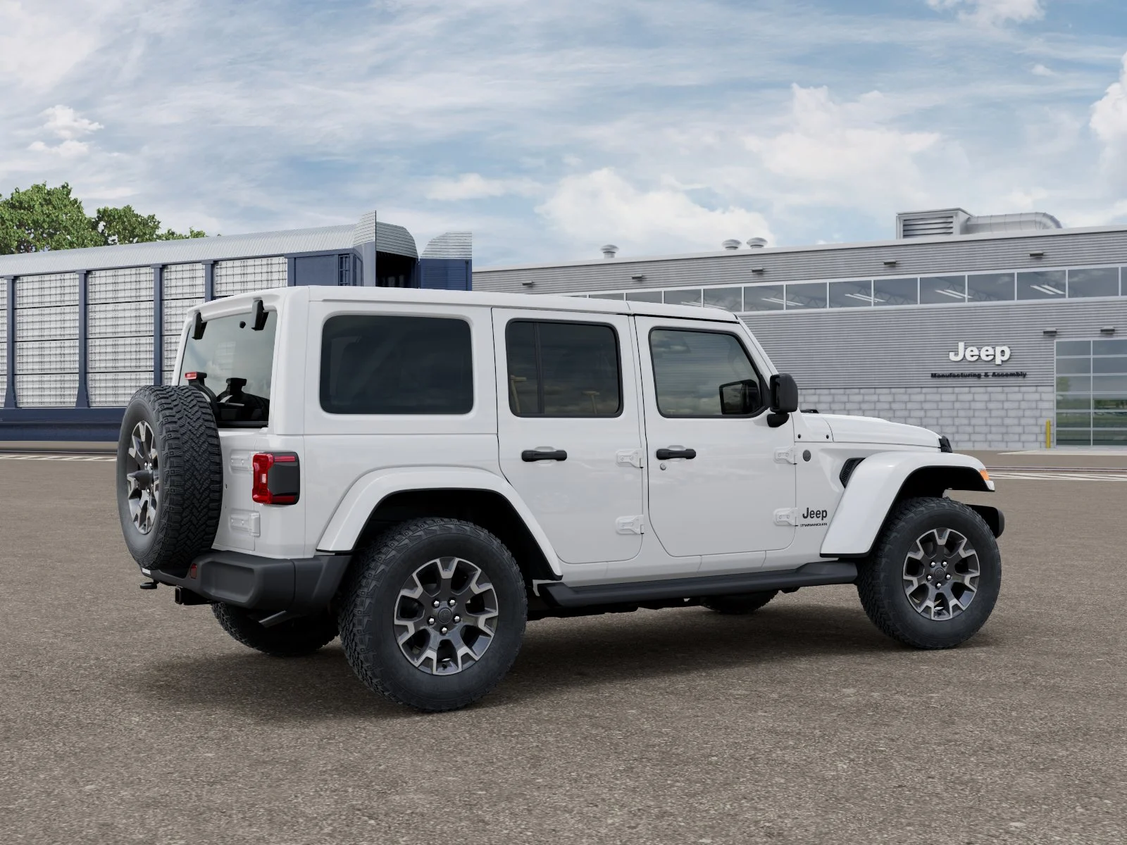 New 2026 Bright White Clear-Coat Exterior Paint Jeep Sahara image 2