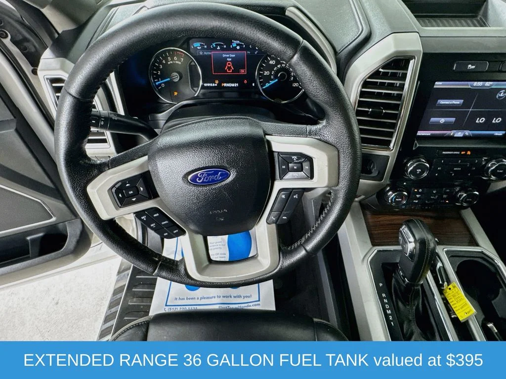 Used 2015 White Platinum Clearcoat Metallic Ford Lariat image 13