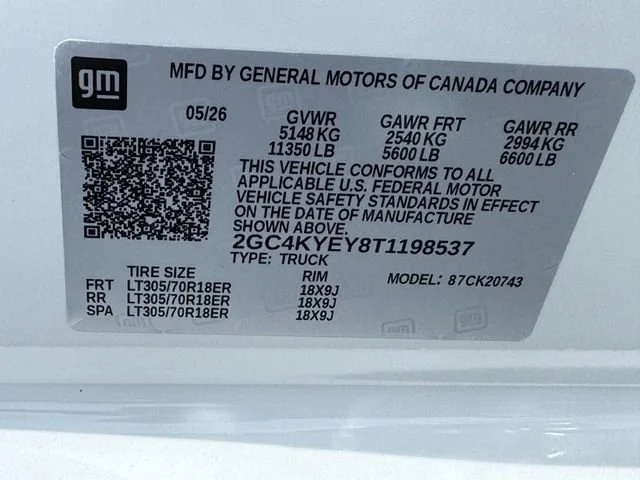New 2026 Summit White Chevrolet ZR2 image 21