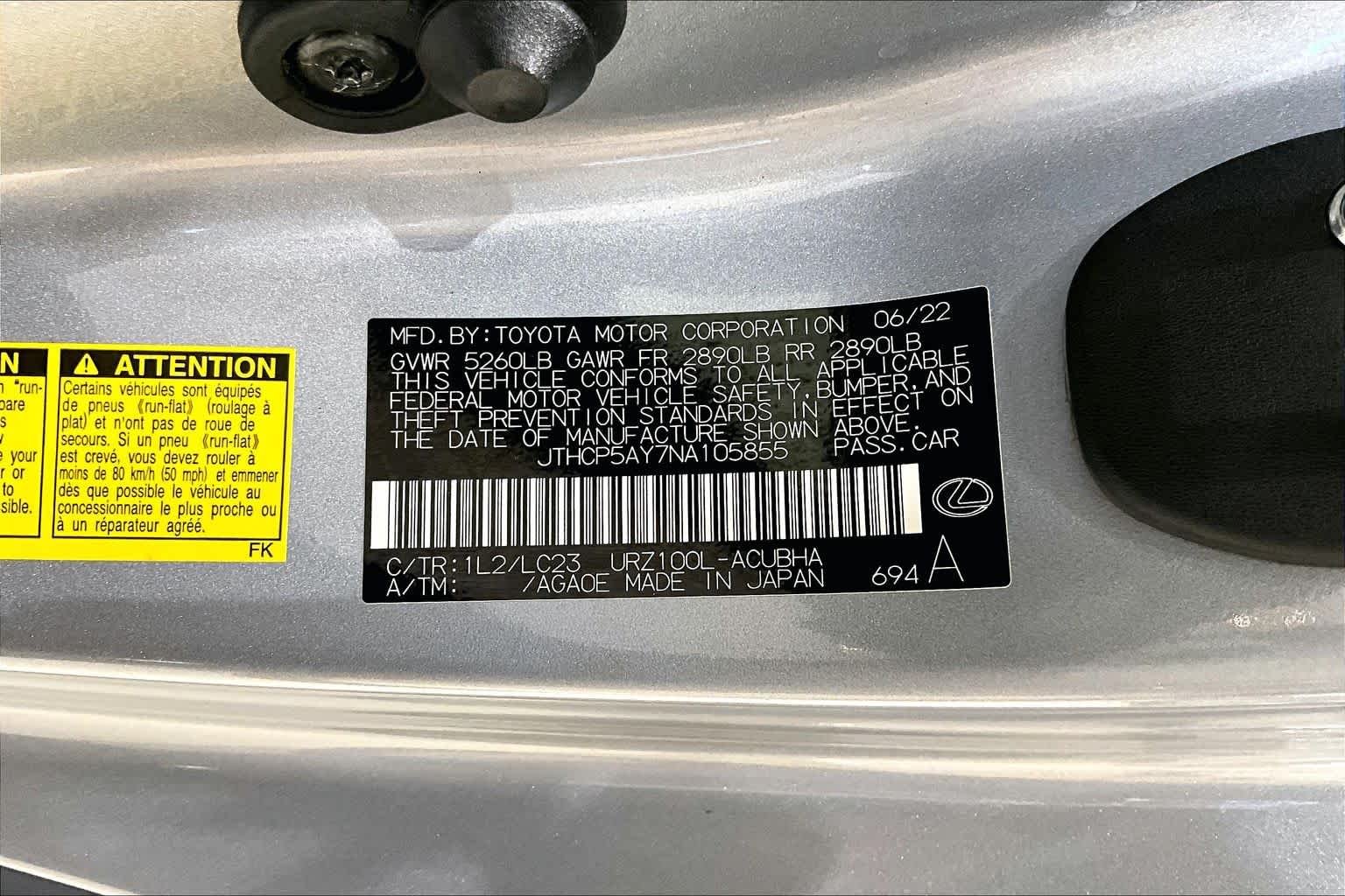 Certified Used 2022 IRIDIUM Lexus  image 35