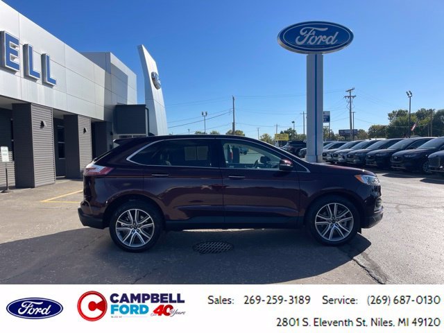 Certified Used 2023 Burgundy Ford Titanium image 2