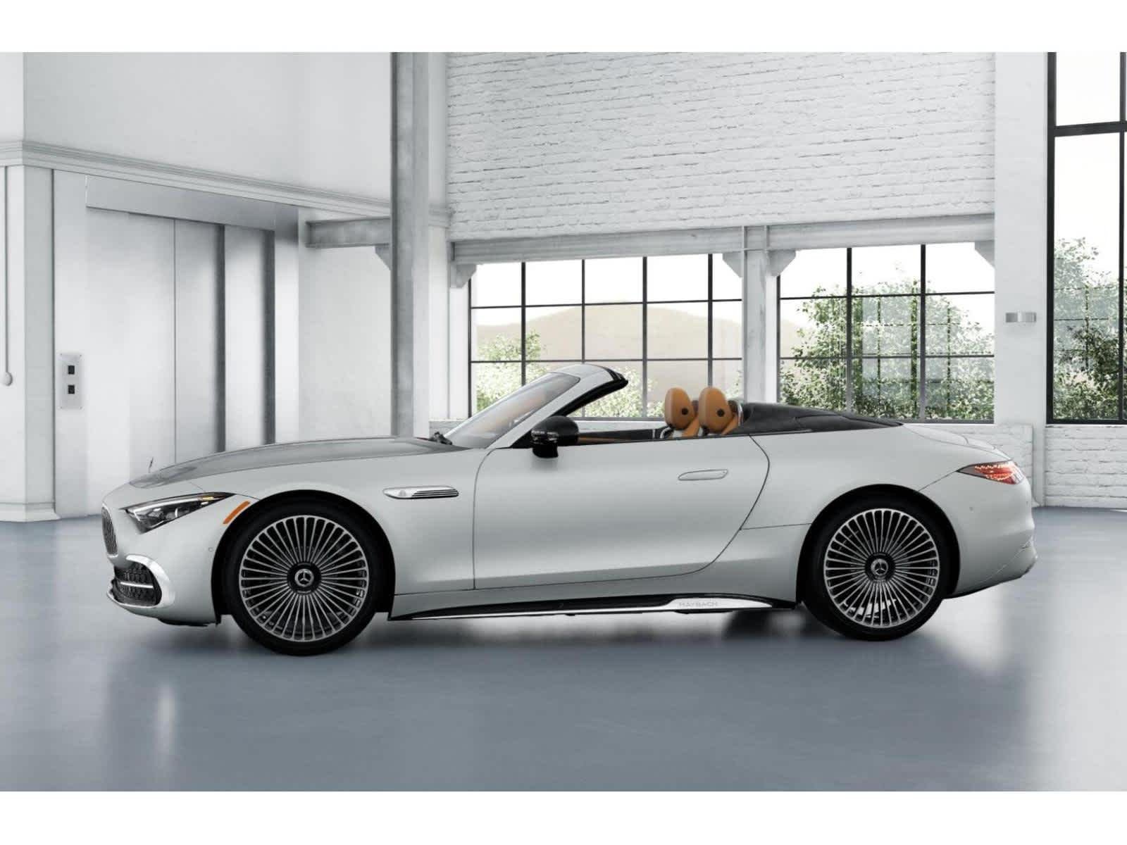 New 2027 MANUFAKTUR Moonlight White Magno Mercedes-Benz Maybach SL 680 Monogram Series image 34