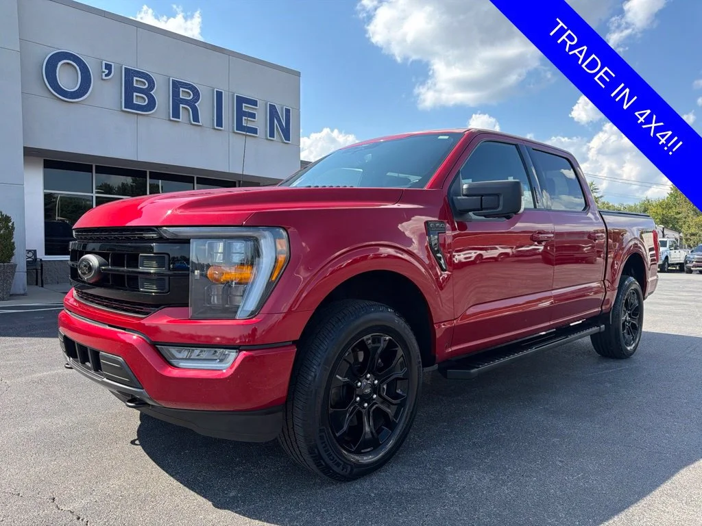Used 2022 Rapid Red Metallic Tinted Clearcoat Ford XLT image 1