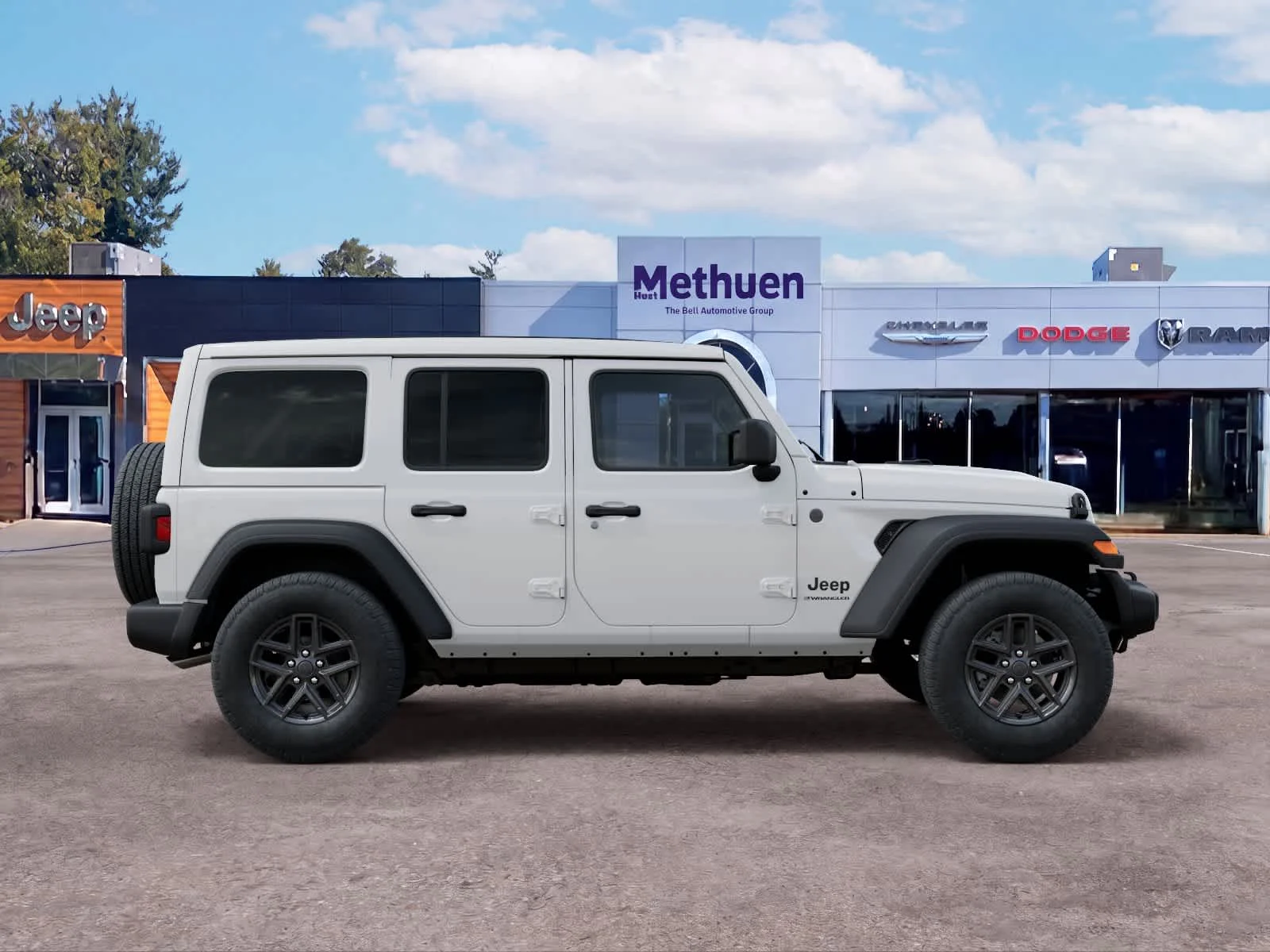 New 2026 Bright White Clear-Coat Exterior Paint Jeep Sport S image 21