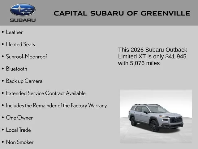 Used 2026 Silver Subaru Limited XT image 4