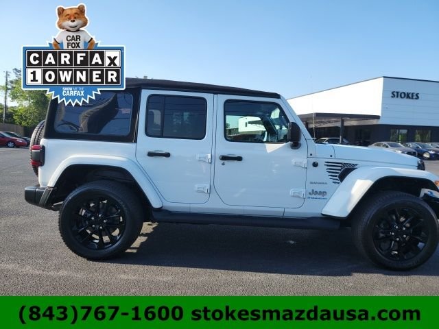 Used 2023 White Jeep Sahara 4xe image 6