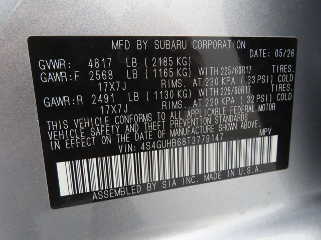 New 2026 ICE SILVER METALLIC Subaru Base image 26