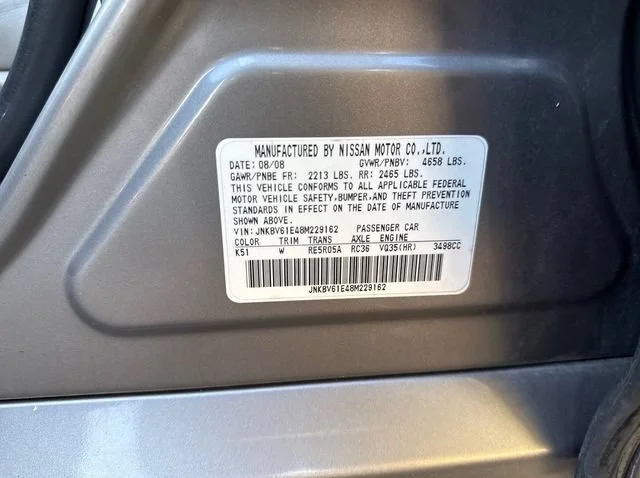 Used 2008 Platinum Graphite INFINITI Journey image 16