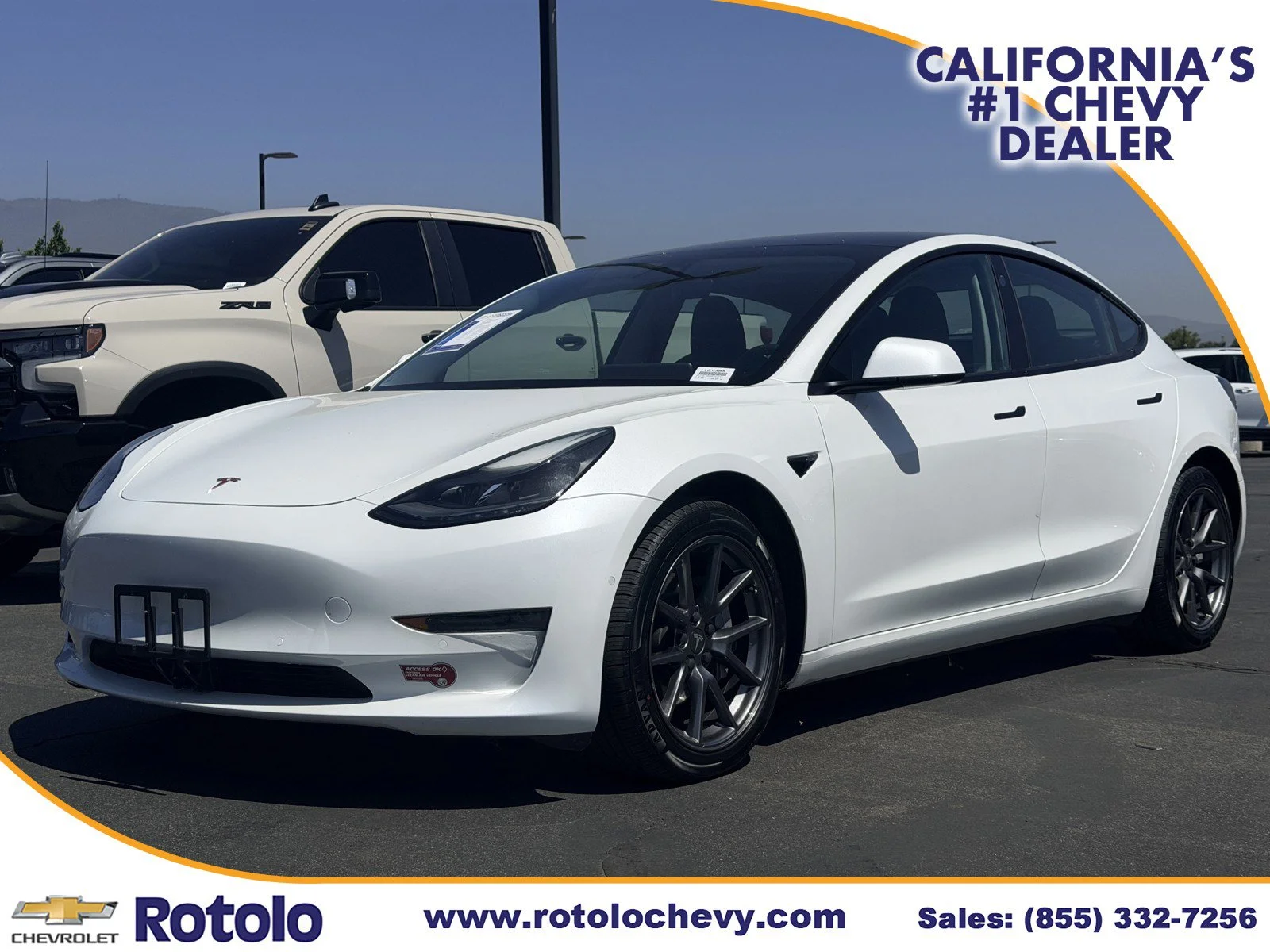 Used 2021 White Tesla Long Range image 3