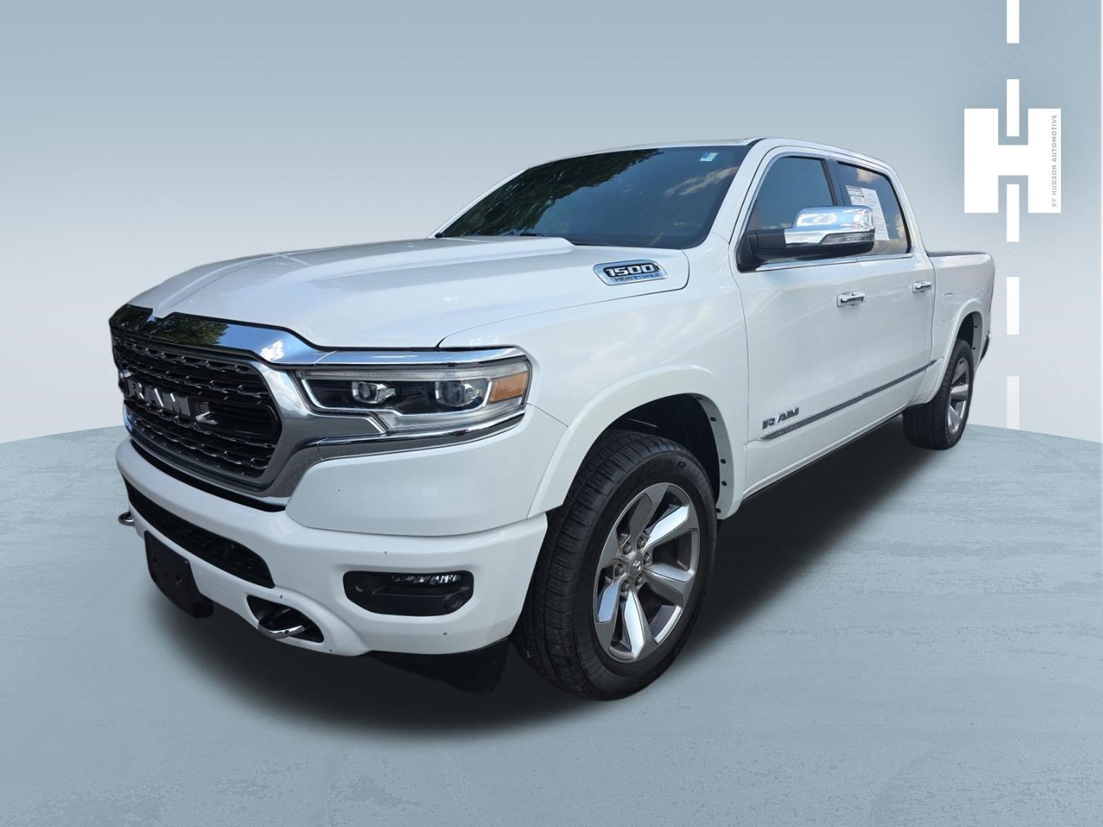 Used 2022 Bright White Clearcoat Ram Limited image 1