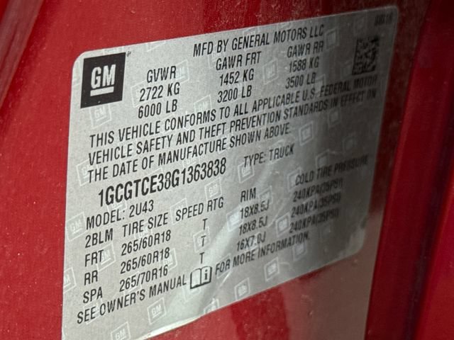 Used 2016 Red Rock Metallic Chevrolet LT image 19