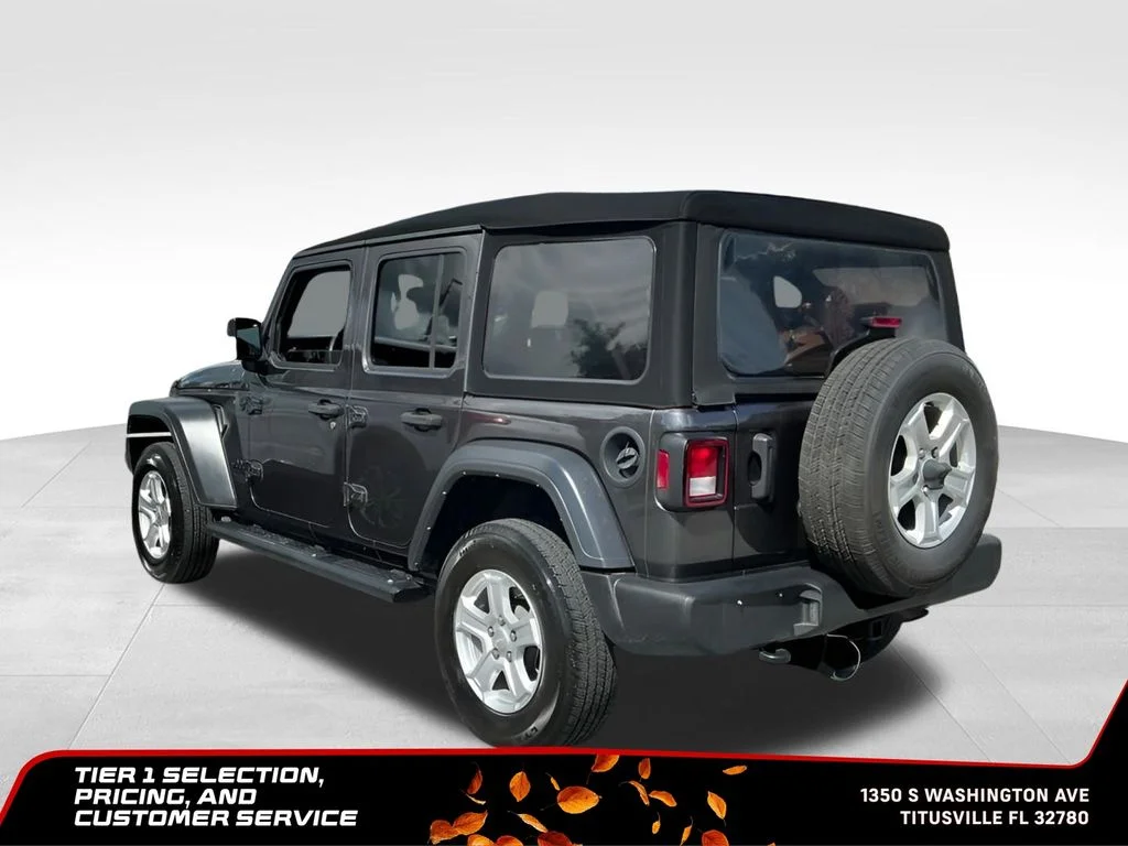 Used 2021 Gray Jeep Unlimited Sport S image 4