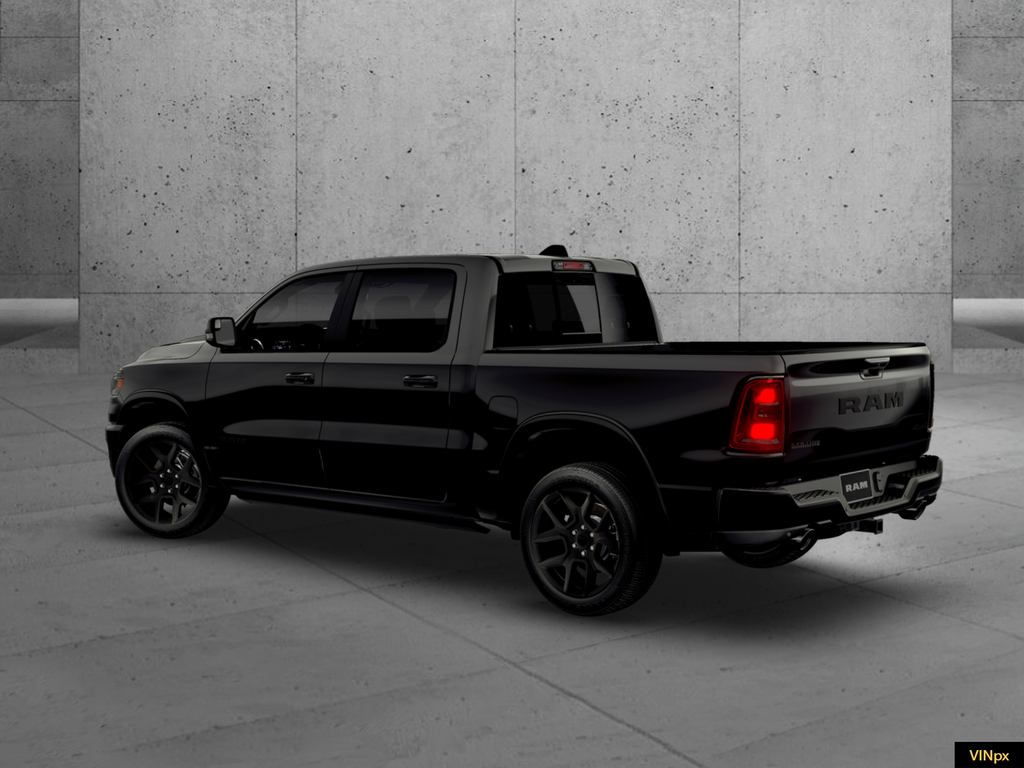 New 2026 Diamond Black Crystal Pearl-Coat Exterior Paint RAM Laramie image 3