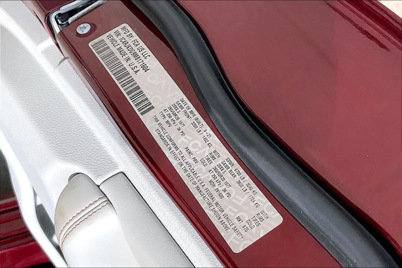Used 2021 Velvet Red Pearlcoat Jeep Overland image 34