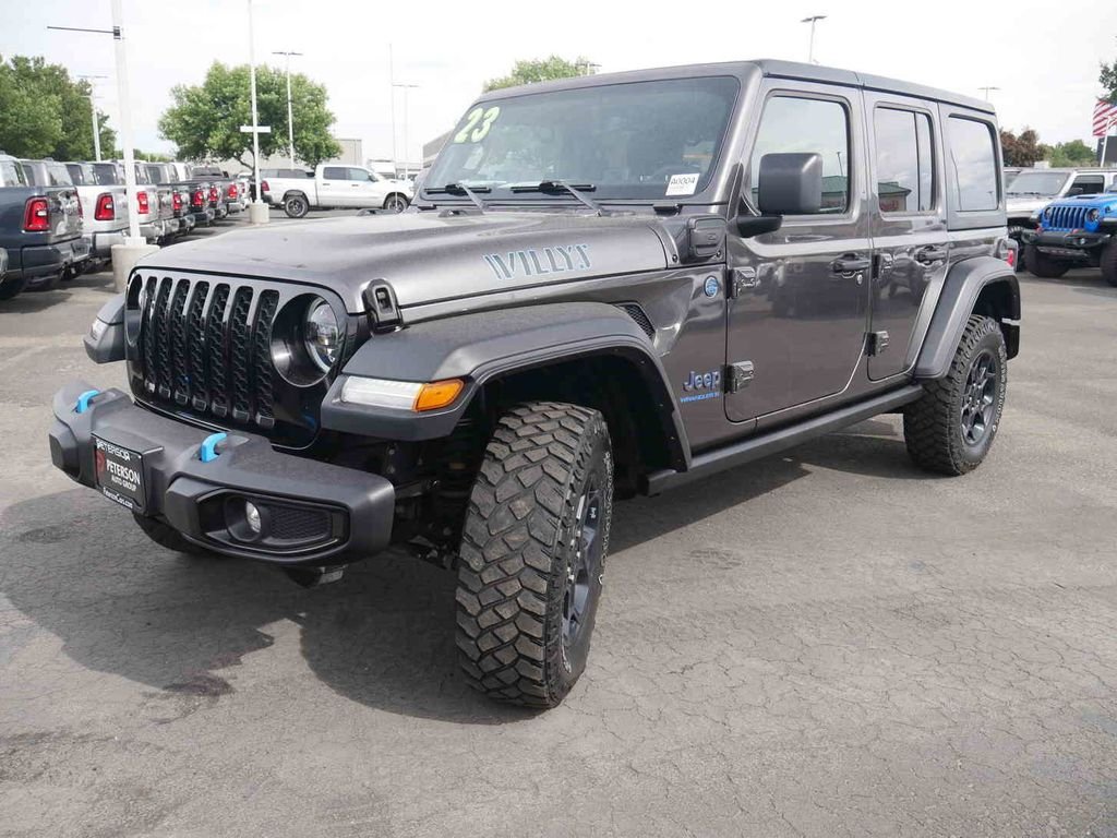 Used 2023 Gray Jeep Willys 4xe image 4