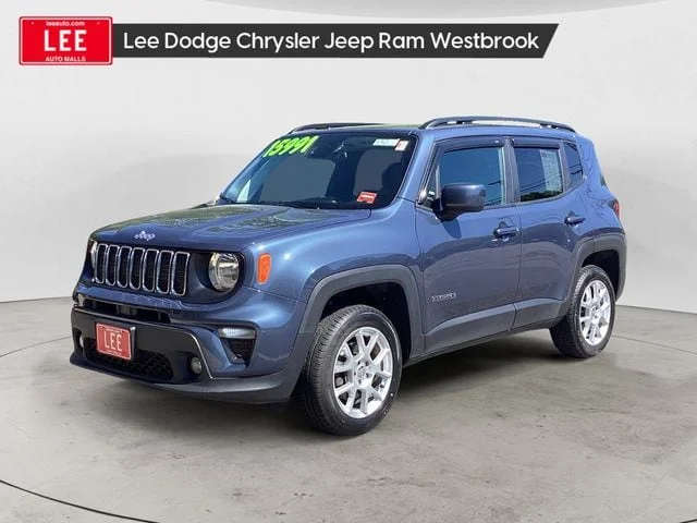 Used 2021 Slate Blue Jeep Latitude image 1