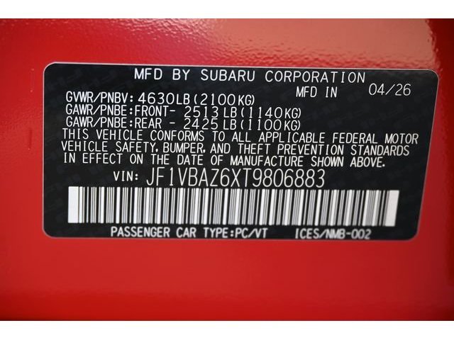 New 2026 Ignition Red Subaru tS image 53