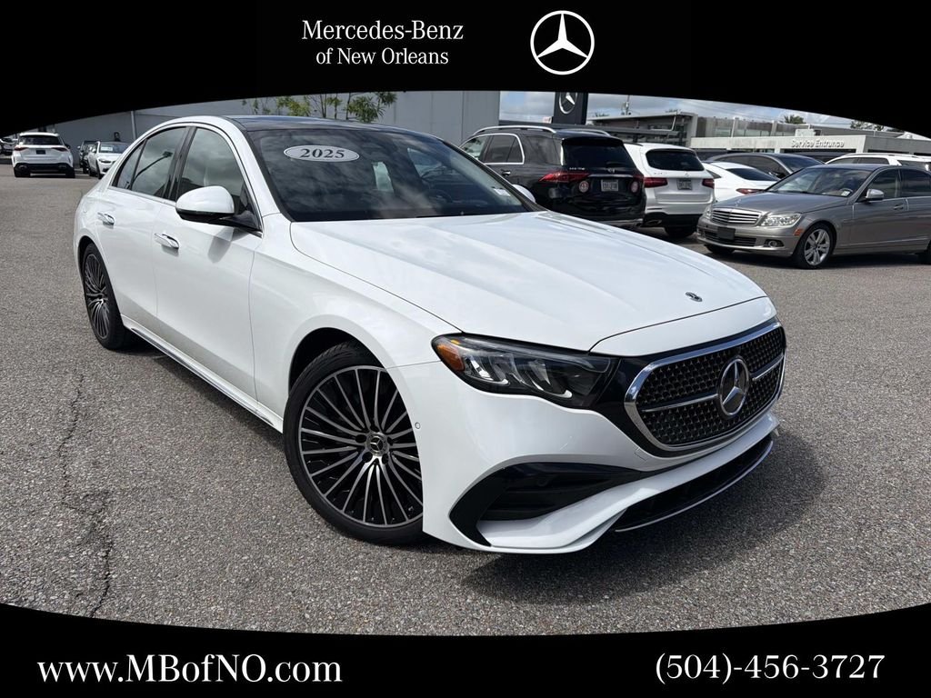 Certified Used 2025 White Mercedes-Benz E 350 image 1