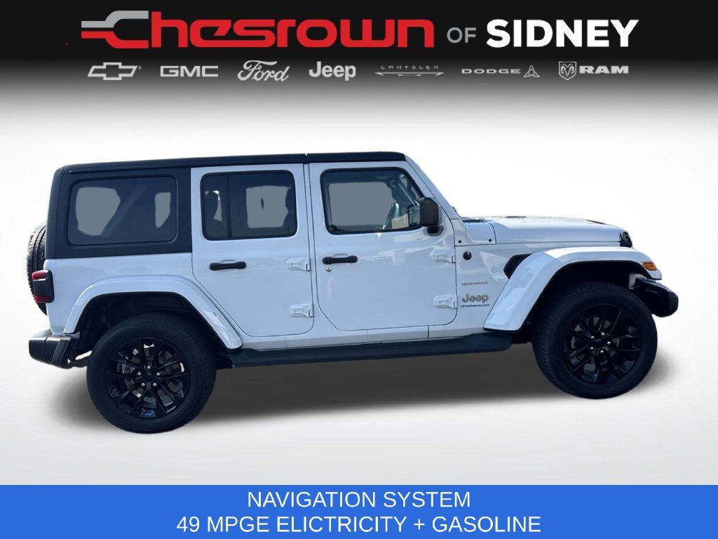 Used 2023 White Jeep Sahara 4xe image 6