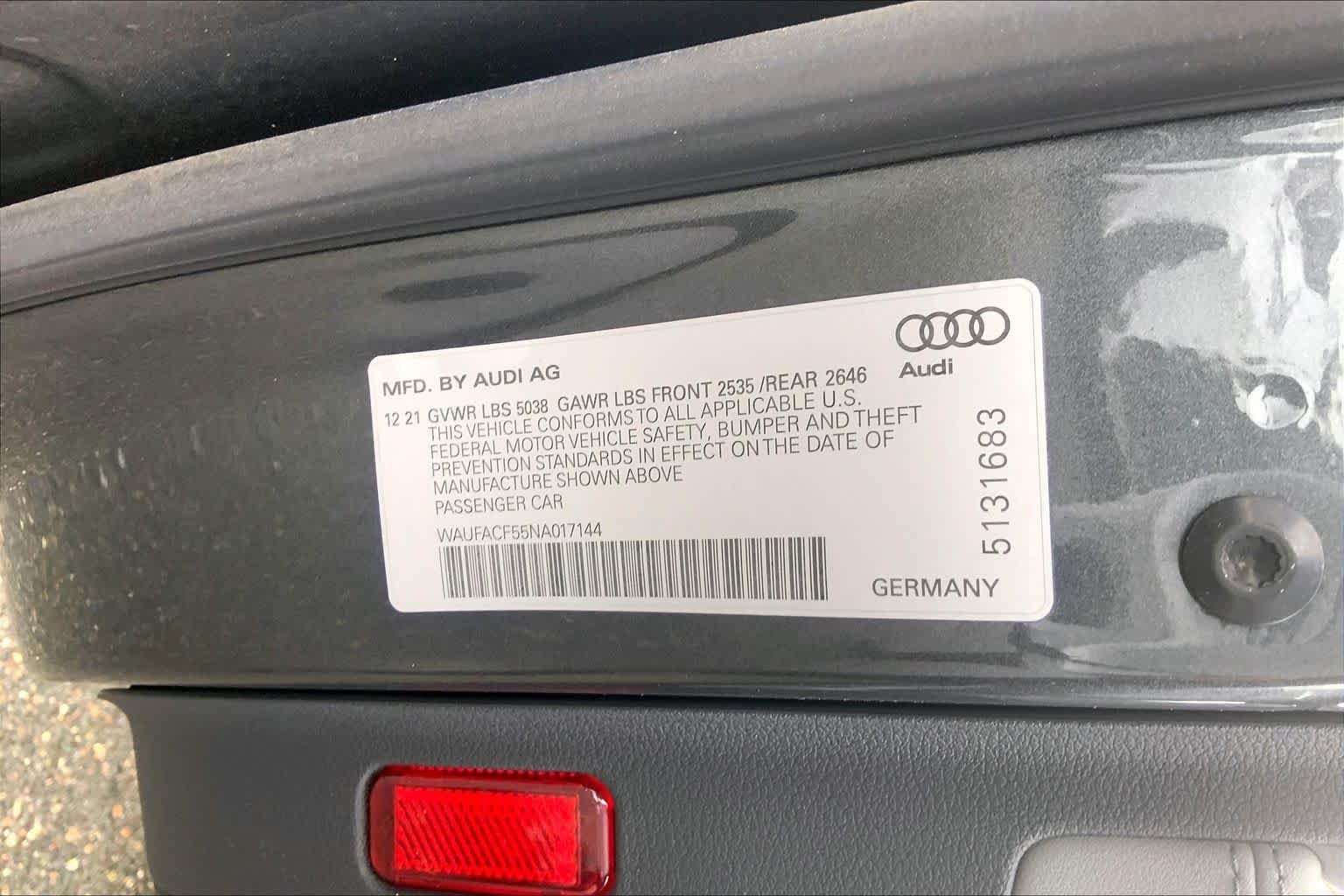 Used 2022 Daytona Gray Metallic Audi S line Premium Plus image 37