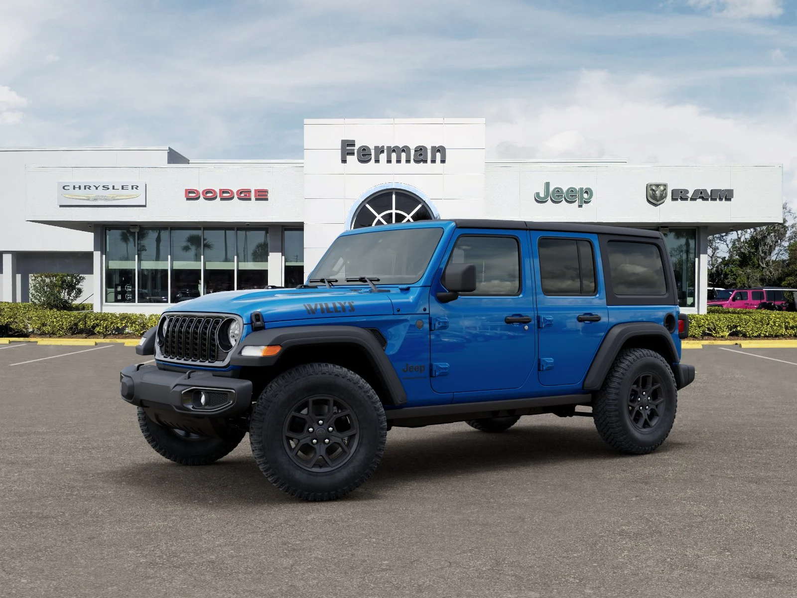 New 2026 Hydro Blue Pearl-Coat Exterior Paint Jeep Willys image 37