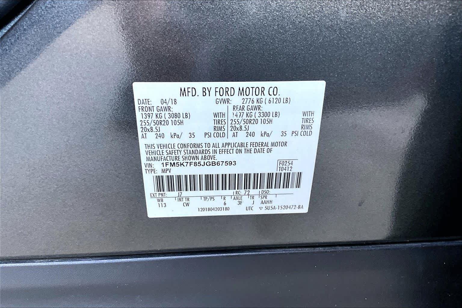 Used 2018 Gray Ford Limited image 32