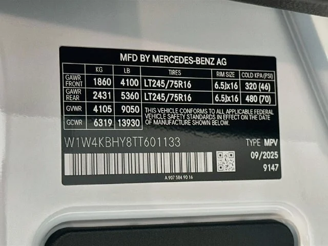 New 2026 White Mercedes-Benz Crew 144 WB image 28