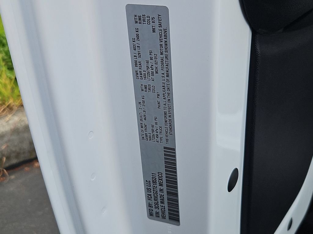 New 2026 Bright White Clearcoat RAM High Roof image 22