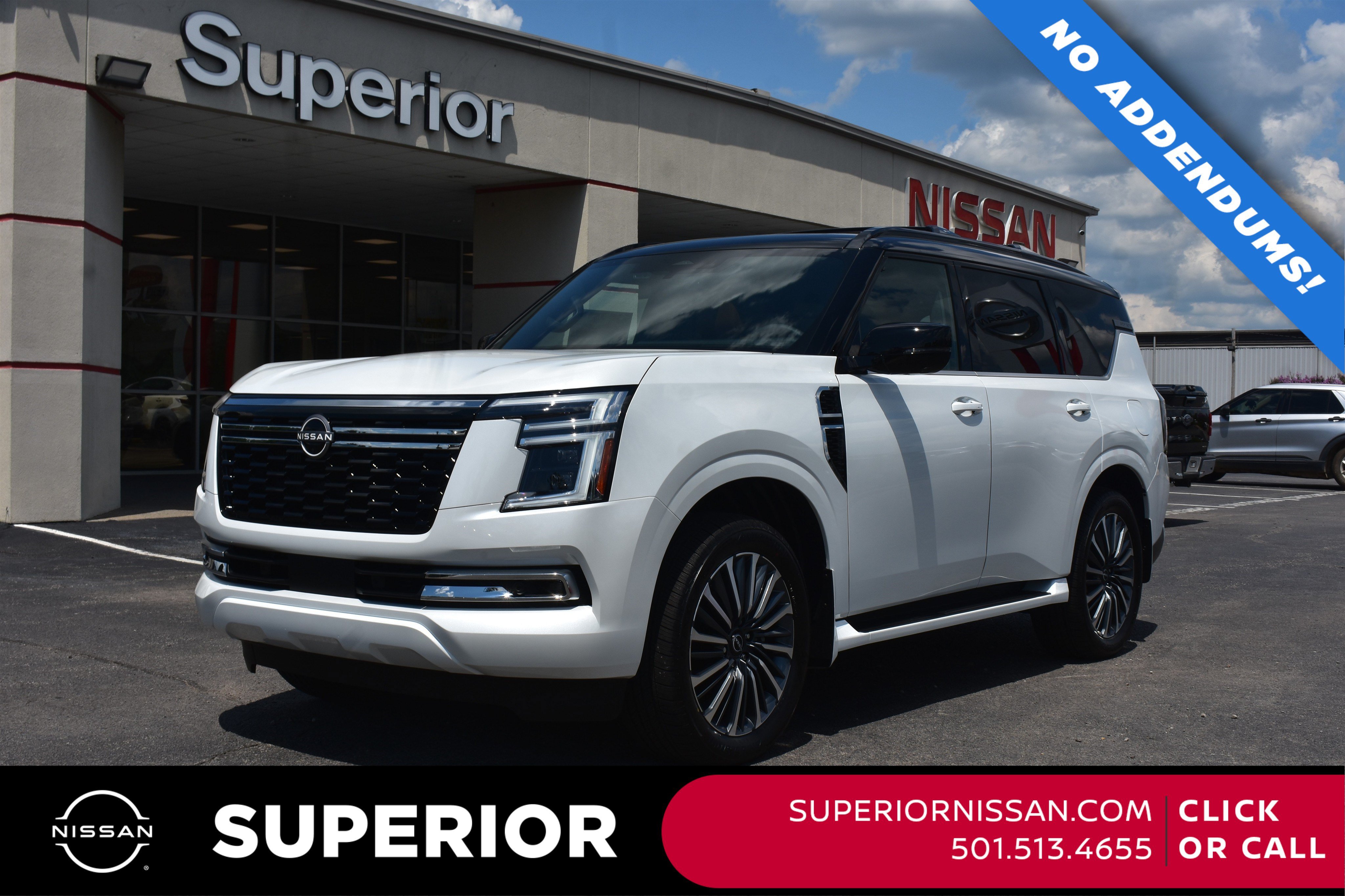 New 2026 Everest White TriCoat / Super Black Two-tone Nissan Platinum Reserve image 1