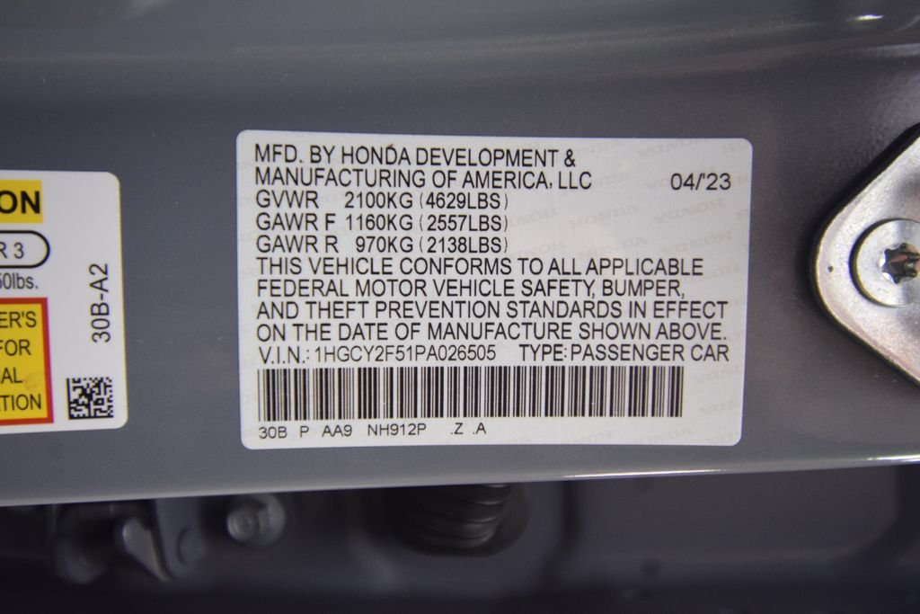 Used 2023 Urban Gray Pearl Honda Sport image 30
