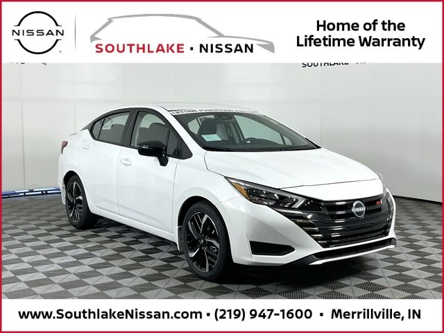 New 2025 Nissan Versa 1.6 SR Car Aspen White TriCoat in