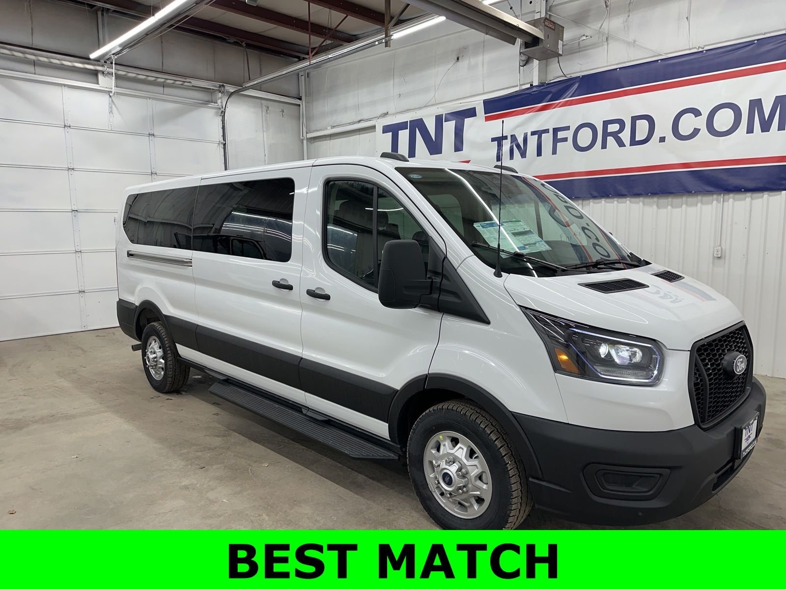 Oxford White 2026 Ford Transit Passenger 350 XL Low Roof LB AWD Van All-Wheel Drive