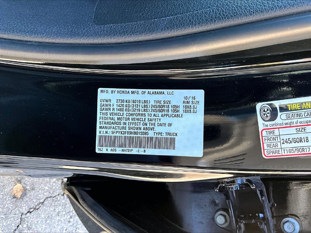 Used 2017 Black Honda Black Edition image 37