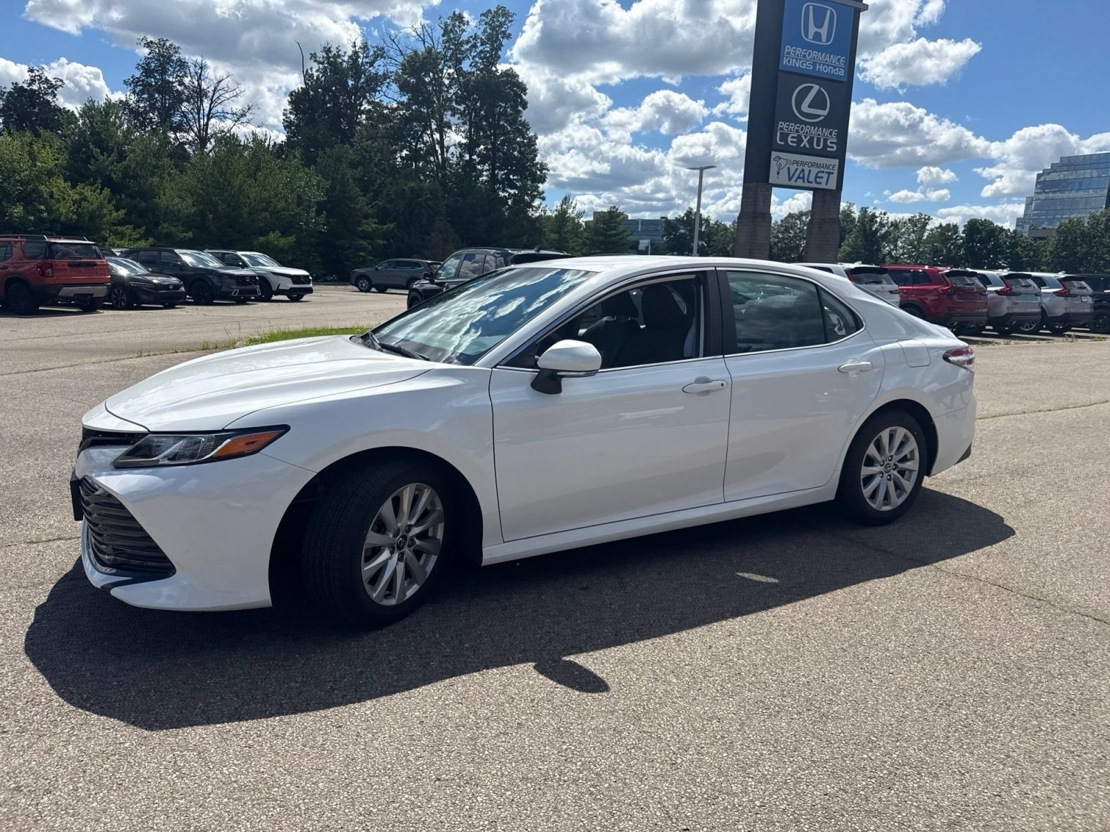 Used 2020 Super White Toyota LE image 12
