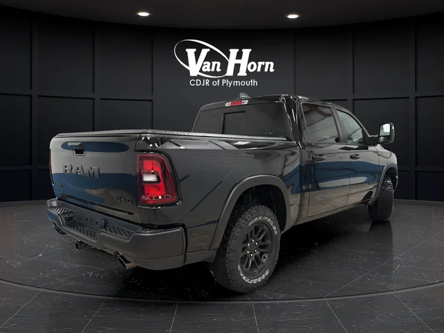 New 2026 Diamond Black Crystal Pearl-Coat Exterior Paint RAM Rebel image 3